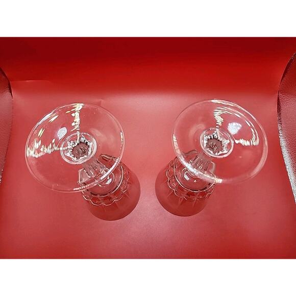 Vtg Set of 4 Lady Victoria Chantelle Crystal Stemware Wine Glasses France 6 oz - Picture 12 of 12